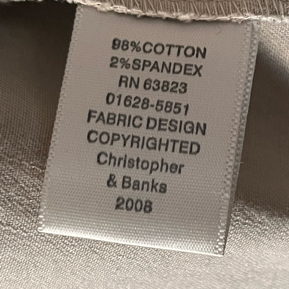 Christopher & Banks Paris Theme Jean Style Jacket Cotton. Size S. - Picture 9 of 9